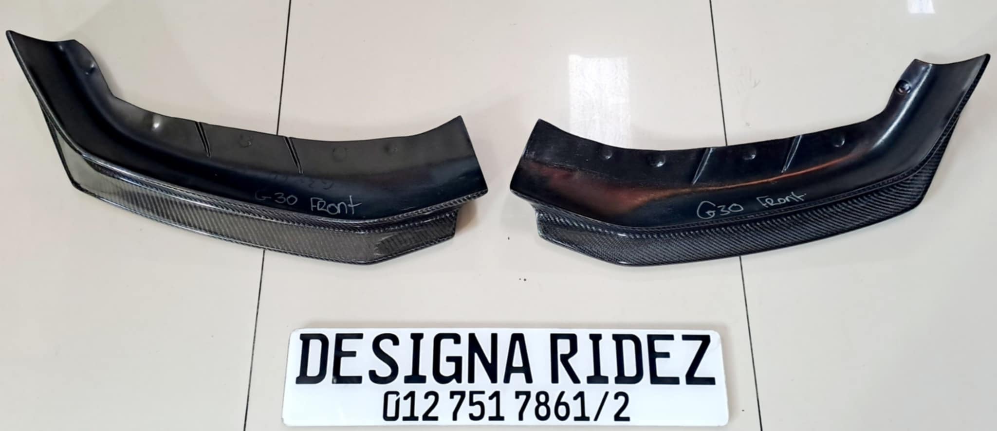 BMW G30 CARBON FRONT SPLITTERS AND REAR BUMPER CARBON CENTRE LIP PIECE NEW - Private Seller BMW G30 CARBON FRONT SPLITTERS AND REAR BUMPER CARBON CENTRE LIP PIECE NEW - Private Seller