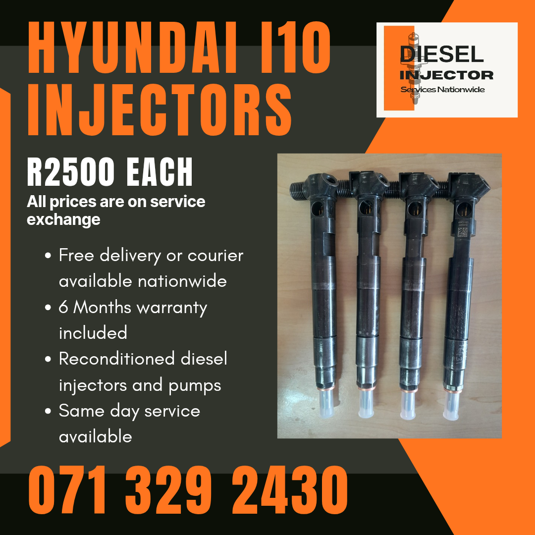 HYUNDAI I10 INJECTORS FOR SALE WITH WARRANTY - Private Seller HYUNDAI I10 INJECTORS FOR SALE WITH WARRANTY - Private Seller