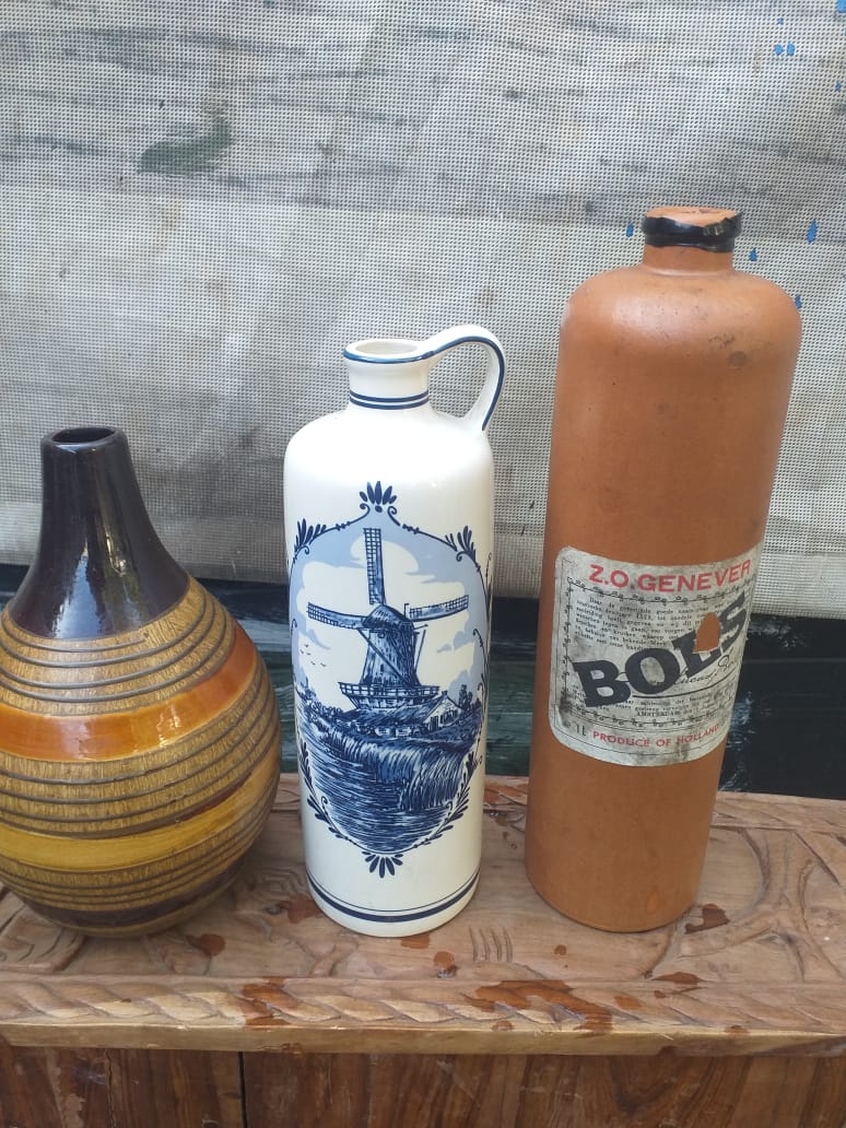 Vintage liquor bottles