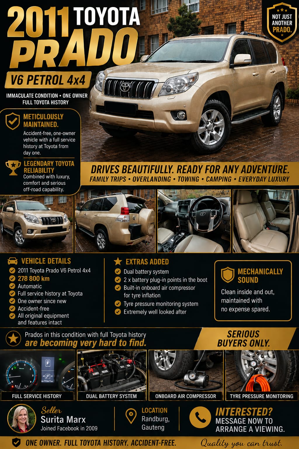 Used 2011 Toyota Land Cruiser Prado 4.0 VX - Private Seller Used 2011 Toyota Land Cruiser Prado 4.0 VX - Private Seller