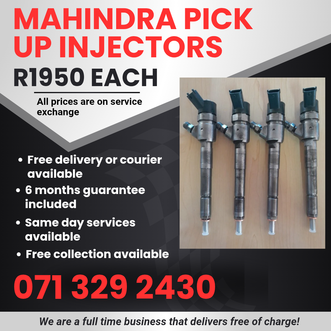 MAHINDRA PICK UP INJECTORS FOR SALE WITH WARRANTY - Private Seller MAHINDRA PICK UP INJECTORS FOR SALE WITH WARRANTY - Private Seller