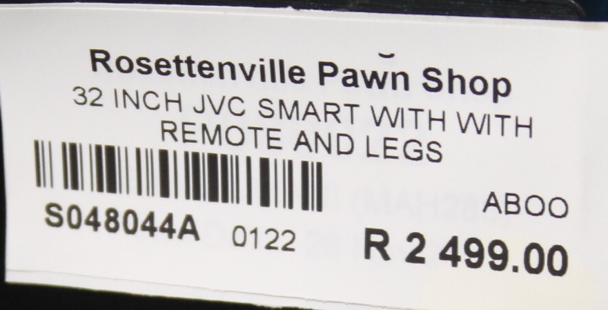 32 Inch Jvc smart tv with remote S048044A #Rosettenvillepawnshop