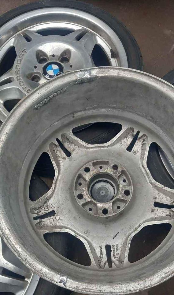 Bmw m3 17 inch x 4 msport rims 3 with tyres one without which was ...