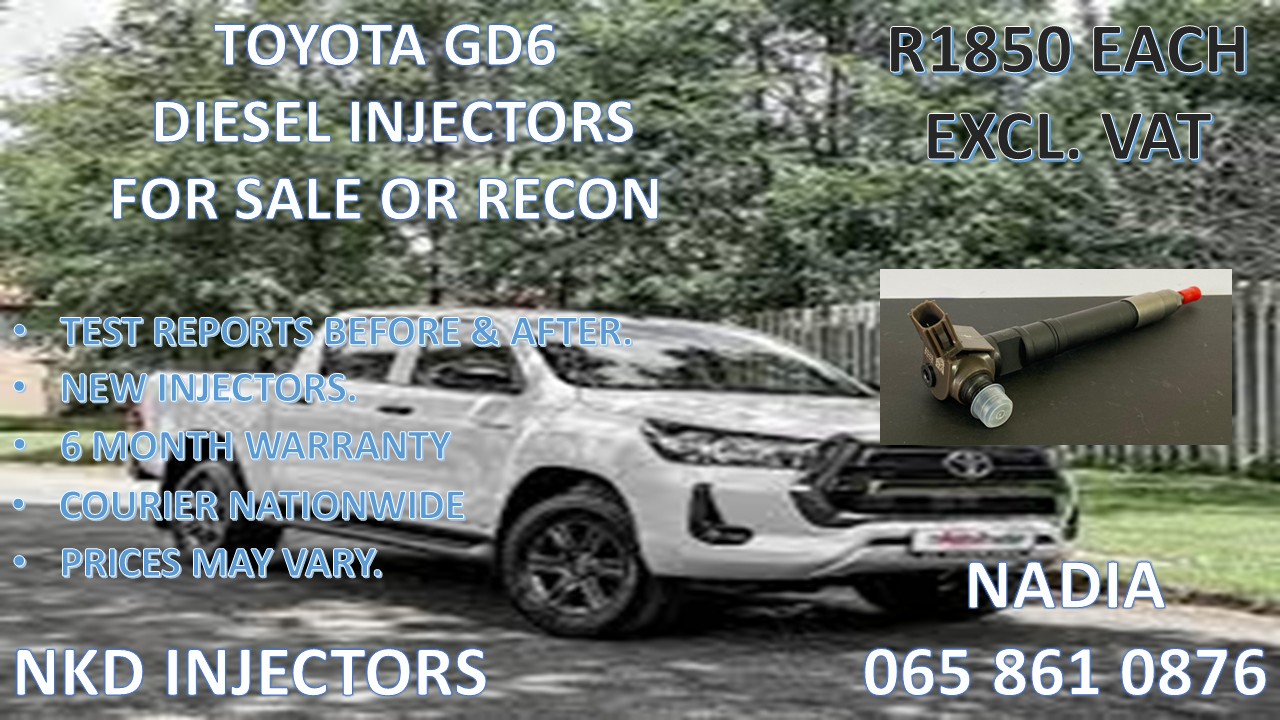 DIESEL INJECTORS FOR SALE FOR TOYOTA GD6 - Private Seller DIESEL INJECTORS FOR SALE FOR TOYOTA GD6 - Private Seller