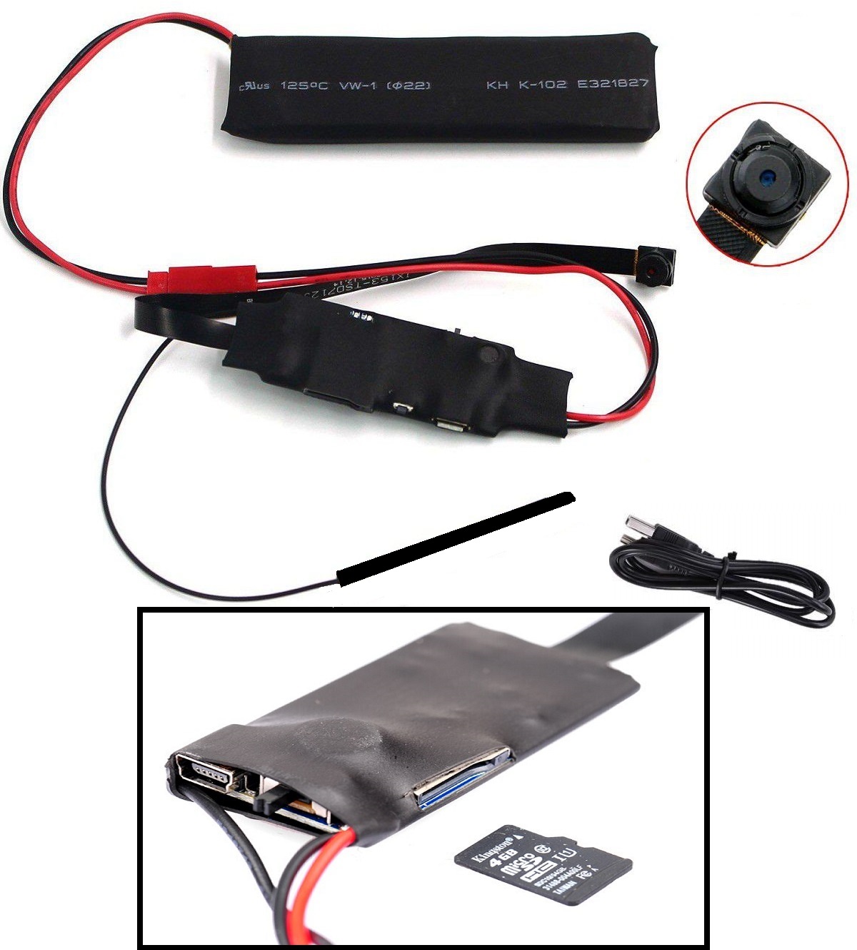 Miniature WiFi Spy Camera HD Video Recorder with Motion Sensor + Much More. NEW