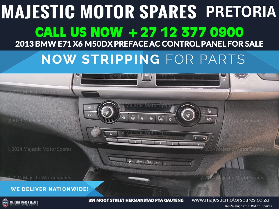 2013 BMW X6 E71 Preface M50d AC Control Panel for Sale – Used - Private Seller 2013 BMW X6 E71 Preface M50d AC Control Panel for Sale – Used - Private Seller