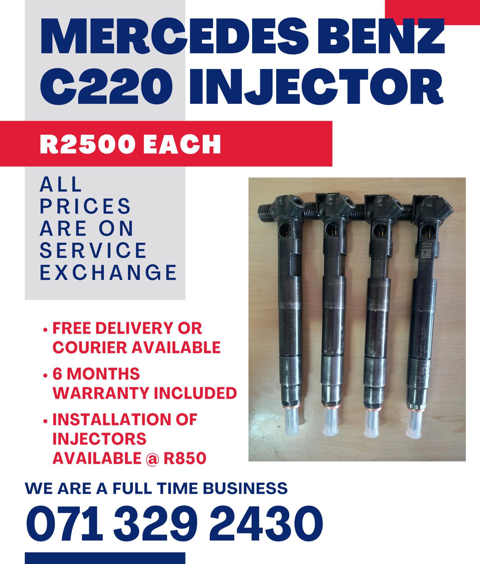 MERCEDES BENZ C220 INJECTORS FOR SALE WITH WARRANTY - Private Seller MERCEDES BENZ C220 INJECTORS FOR SALE WITH WARRANTY - Private Seller