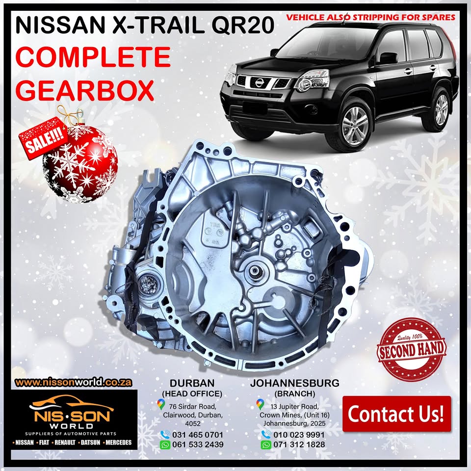 NISSAN XTRAIL QR20 GEARBOX