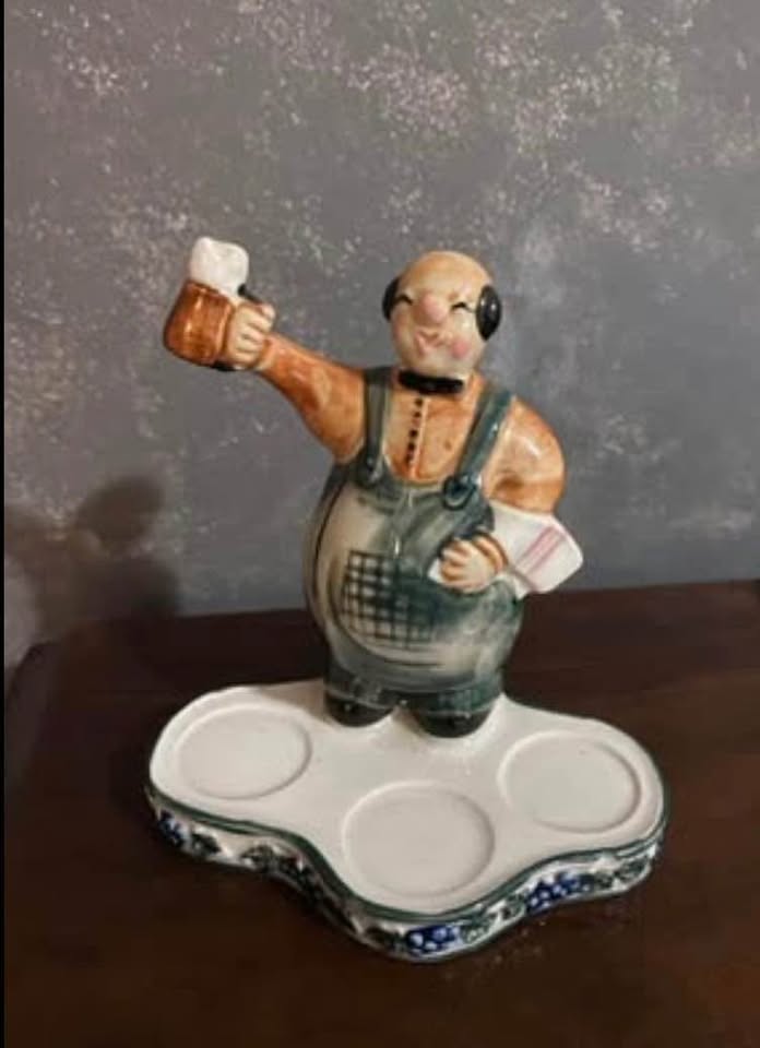 Vintage 1940’s ceramic bartender - bar item, bar display