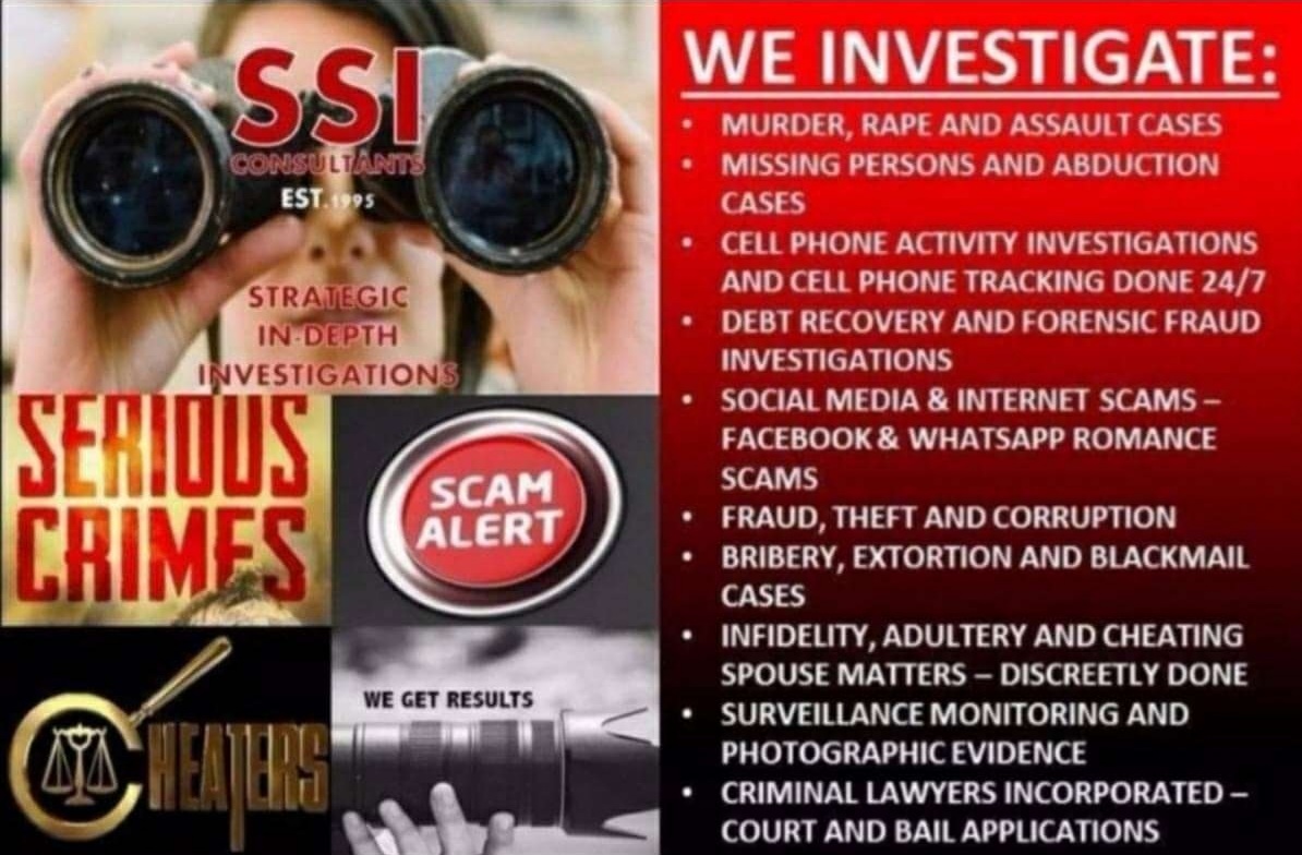 PROFESSIONAL PRIVATE INVESTIGATORS AND TOP CRIMINAL DETECTIVES IN SOUTH AFRICA 