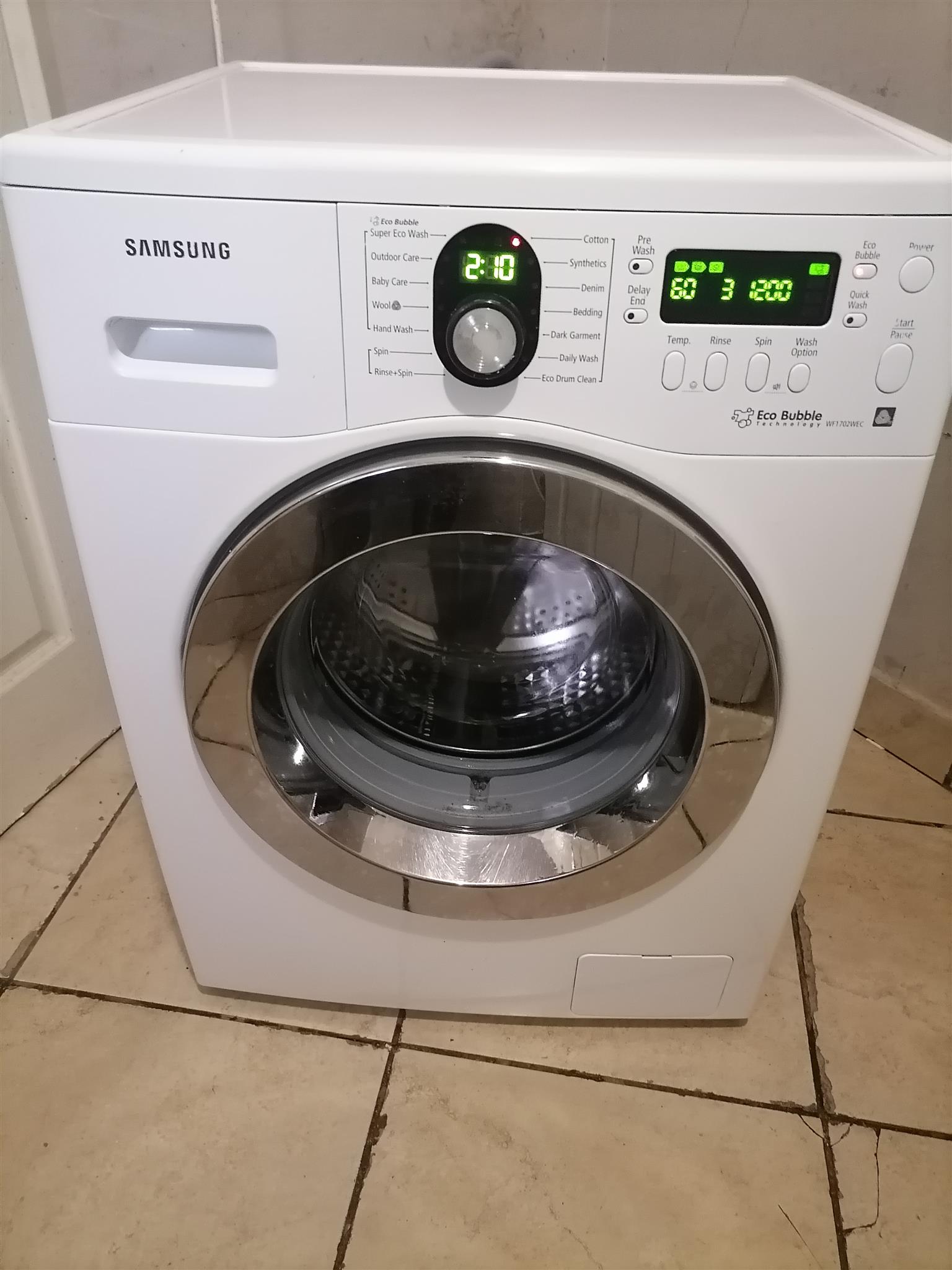 samsung eco bubble wf1702wec