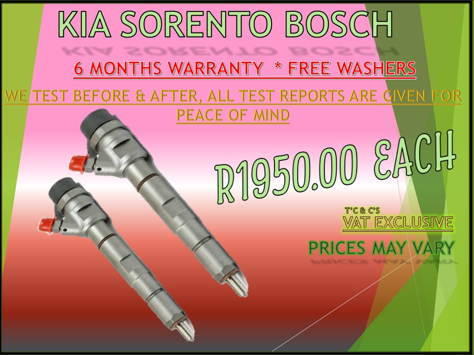 Kia Sorento Diesel Injectors - Private Seller Kia Sorento Diesel Injectors - Private Seller