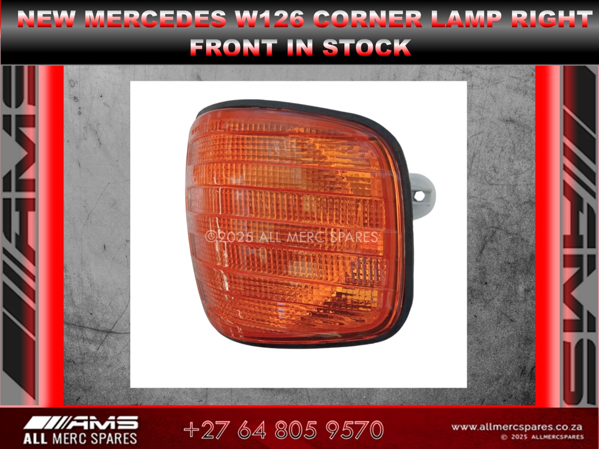 NEW MERCEDES W126 RIGHT FRONT CORNER LAMP – IN STOCK