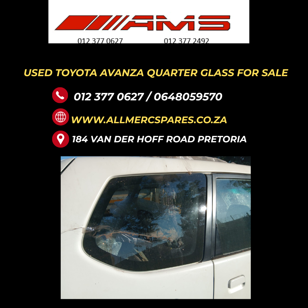 USED TOYOTA AVANZA QUARTER GLASS FOR SALE