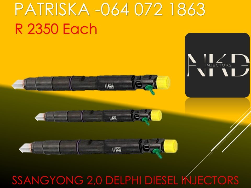 AFFORDABLE DIESEL INJECTORS FOR SSANGYONG 2.0 DIESEL INJECTORS FOR SALE - Private Seller AFFORDABLE DIESEL INJECTORS FOR SSANGYONG 2.0 DIESEL INJECTORS FOR SALE - Private Seller
