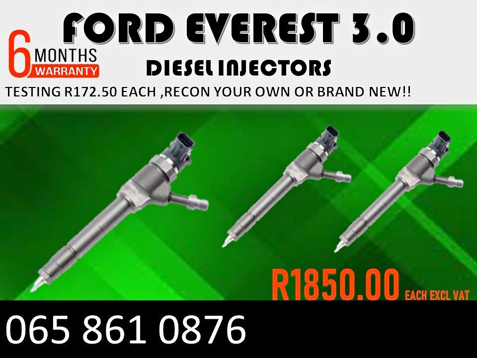 FORD EVEREST 3.0 TDCI DIESEL INJECTORS FOR SALE WITH WASHERS - Private Seller FORD EVEREST 3.0 TDCI DIESEL INJECTORS FOR SALE WITH WASHERS - Private Seller