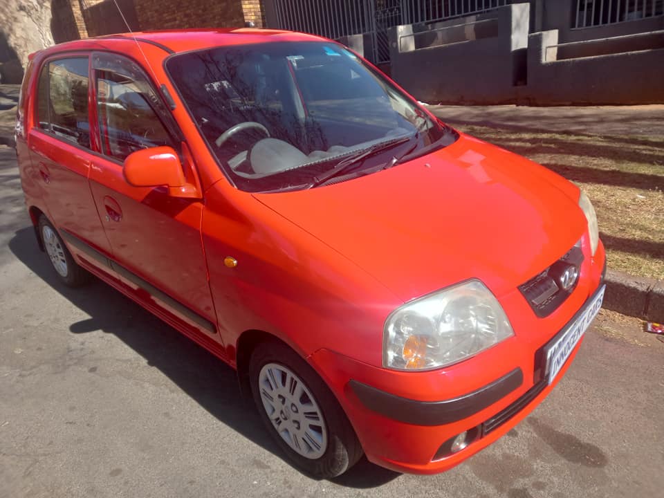 2007 HYUNDAI ATOS PRIME 1.1 GLS PETROL, MANUAL, RED IN COLOR, MILEAGE