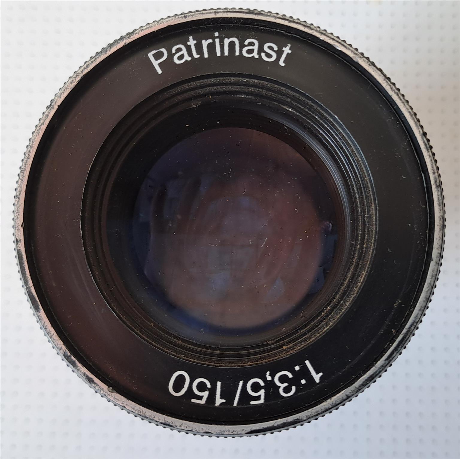 Objective / Lens Patrinast 1:3,0 / f=150.Used one. Slide projector lens: =Diam