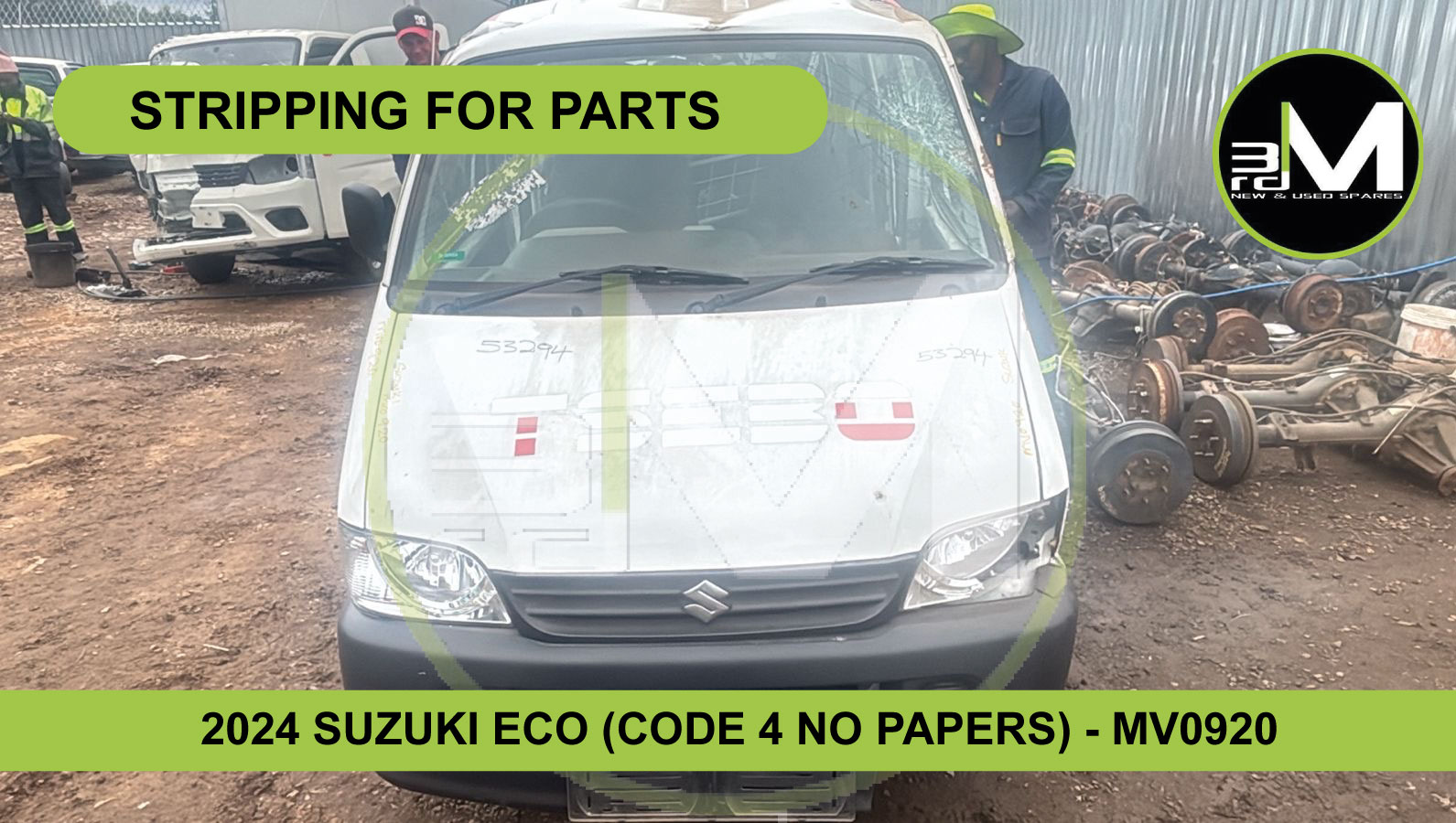 2024 SUZUKI ECO (CODE 4 NO PAPERS) STRIPPING FOR PARTS - MV0920 - Private Seller 2024 SUZUKI ECO (CODE 4 NO PAPERS) STRIPPING FOR PARTS - MV0920 - Private Seller