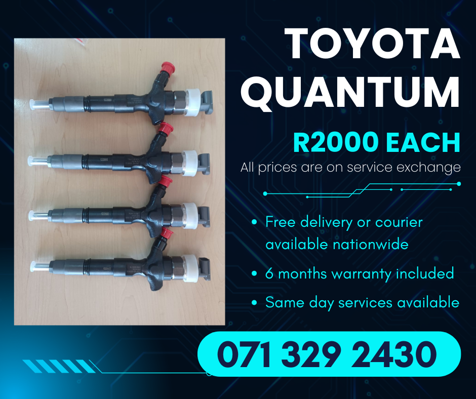 TOYOTA QUANTUM DIESEL INJECTORS FOR SALE WITH WARRANTY - Private Seller TOYOTA QUANTUM DIESEL INJECTORS FOR SALE WITH WARRANTY - Private Seller