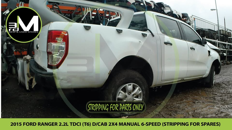 2015 FORD RANGER 2.2L TDCi T6 DOUBLE CAB 4X2 MANUAL 6 SPEED  (STRIPPING FOR PARTS) MV0716