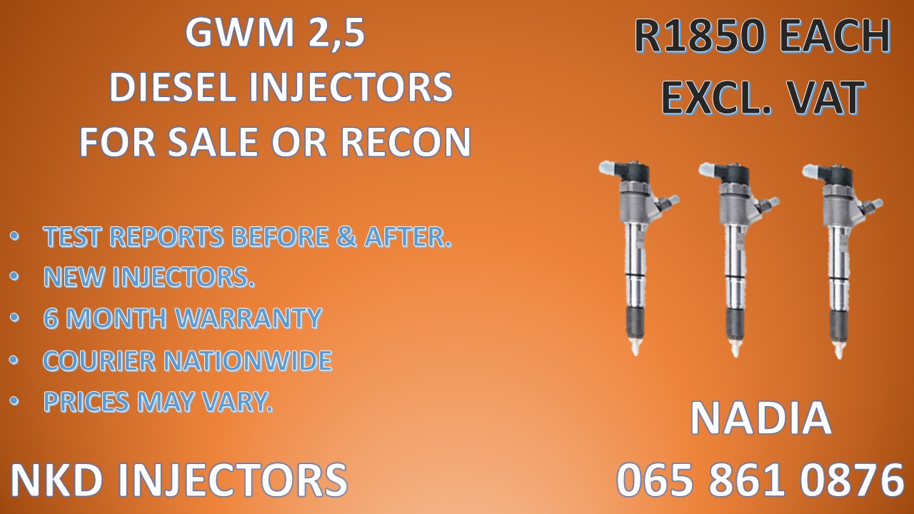 DIESEL INJECTORS FOR GWM 2.5. TESTED,RELAIBLE AND READY TO SHIP - Private Seller DIESEL INJECTORS FOR GWM 2.5. TESTED,RELAIBLE AND READY TO SHIP - Private Seller