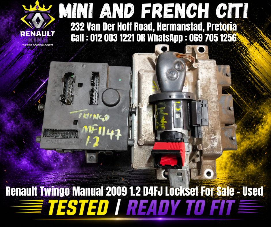 OEM Ignition And Door Lock Renault Twingo 2009 1.2 D4FJ Lockset Used For Sale - Private Seller OEM Ignition And Door Lock Renault Twingo 2009 1.2 D4FJ Lockset Used For Sale - Private Seller