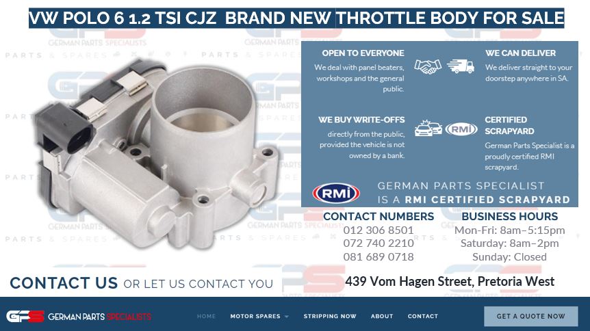 VW POLO 6 1.2 TSI CJZ BRAND NEW THROTTLE BODY FOR SALE - Private Seller VW POLO 6 1.2 TSI CJZ BRAND NEW THROTTLE BODY FOR SALE - Private Seller