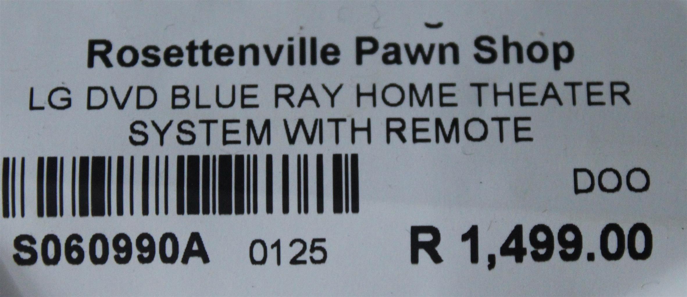 LG DVD BLUE RAY HOME THEATHER SYSTEM WITH REMOTE S060990A