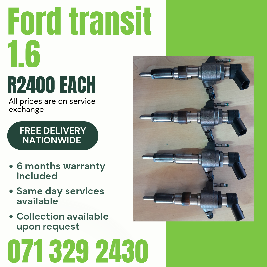 FORD TRANSIT 1.6 INJECTORS FOR SALE WITH WARRANTY - Private Seller FORD TRANSIT 1.6 INJECTORS FOR SALE WITH WARRANTY - Private Seller