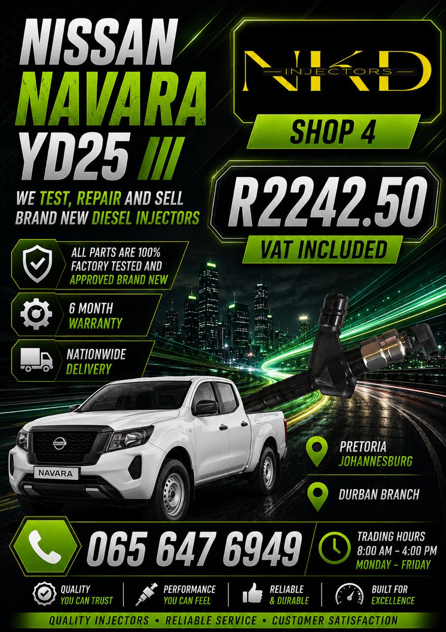 NKD_Recon_Nissan_Navara_YD25_Diesel_Injectors - Private Seller NKD_Recon_Nissan_Navara_YD25_Diesel_Injectors - Private Seller