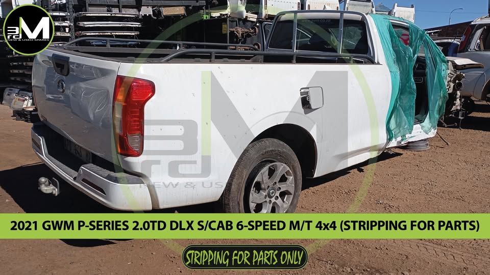 2021 GWM P-SERIES 2.0 DIESEL S/CAB 6-SPEED M/T 4x4 (STRIPPING FOR PARTS)