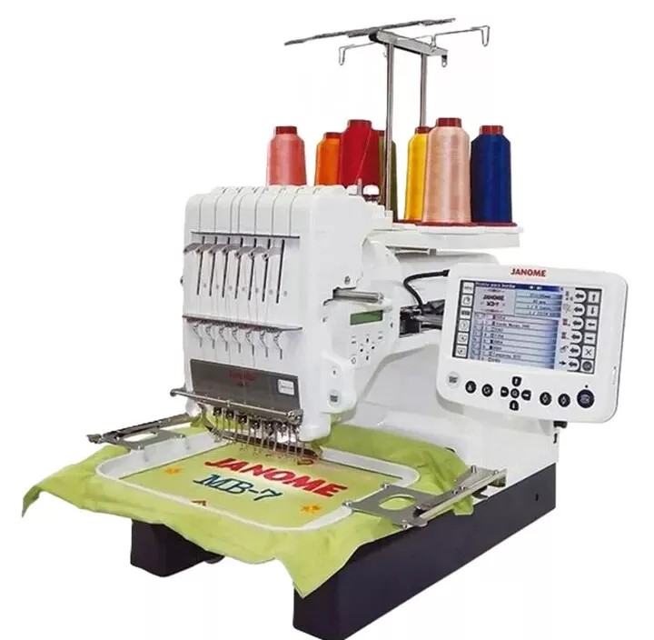 JANOME MB7 Seven Needle Embroidery Machine 9.4 x 7.9 JANOME MB7 Seven Needle Embroidery Machine 9.4 x 7.9