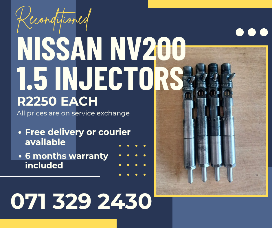 NISSAN NV200 1.5 INJECTORS FOR SALE WITH WARRANTY - Private Seller NISSAN NV200 1.5 INJECTORS FOR SALE WITH WARRANTY - Private Seller