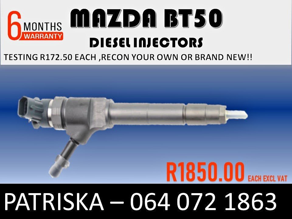 MAZDA BT50 INJECTORS ,RECON YOUR OWN OR BRAND NEW FOR SALE