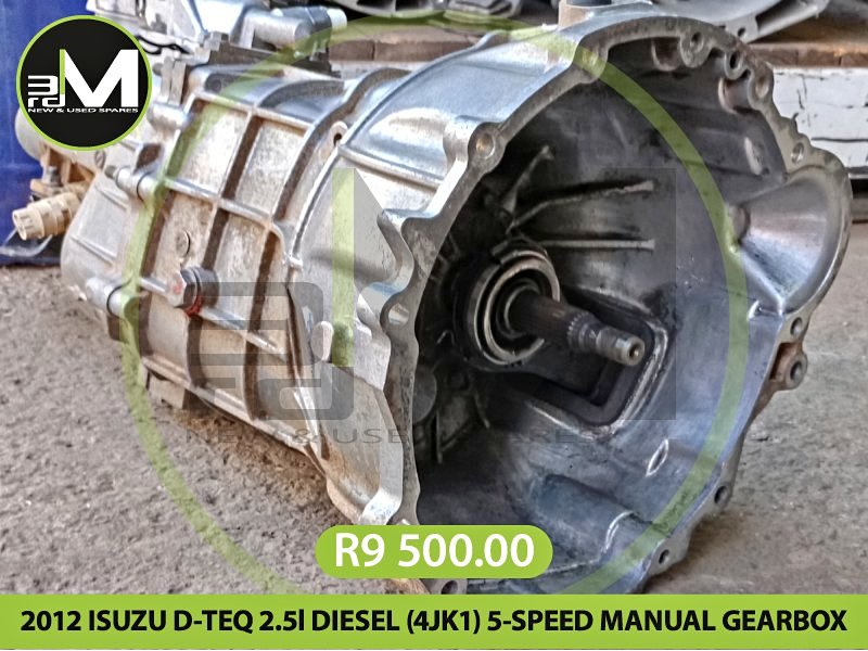 Used 2012 ISUZU D TEQ 2.5L DIESEL (4JK1) 5 SPEED MANUAL GEARBOX