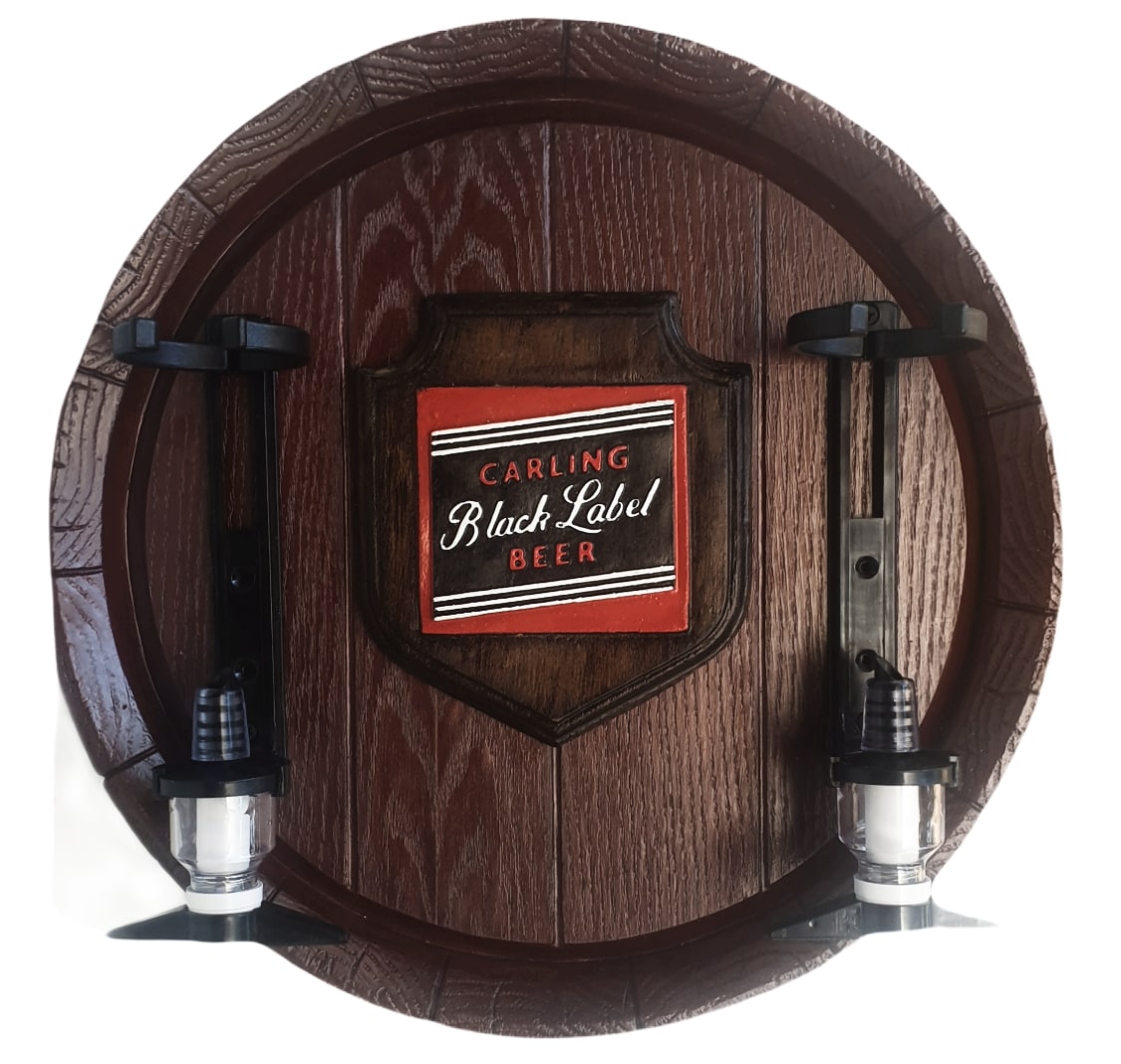 Carling Black Label Beer Liquor Dispensers: Large Barrel End with 2 Optics. NEW Carling Black Label Beer Liquor Dispensers: Large Barrel End with 2 Optics. NEW