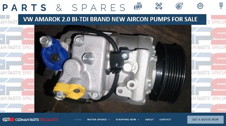 VW AMAROK 2.0 BI-TDI BRAND NEW AIRCON PUMPS FOR SALE - Private Seller VW AMAROK 2.0 BI-TDI BRAND NEW AIRCON PUMPS FOR SALE - Private Seller