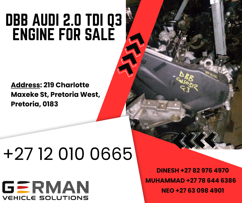 DBB audi 2.0 tdi q3 engine for sale used - Private Seller DBB audi 2.0 tdi q3 engine for sale used - Private Seller