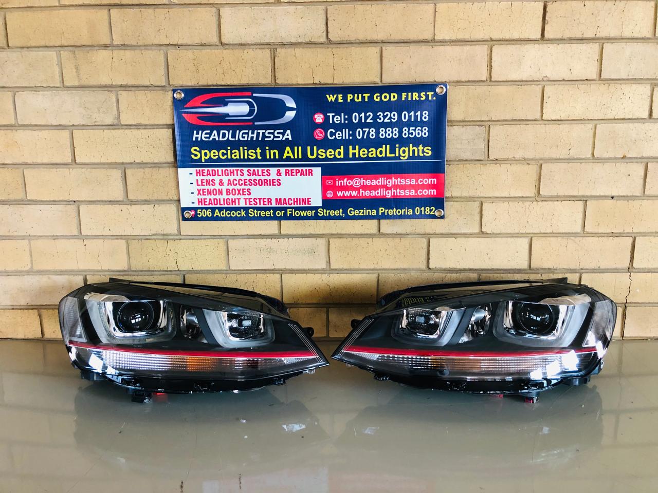 VW Golf 7 GTI left and right side xenon headlights (2012) - Private Seller