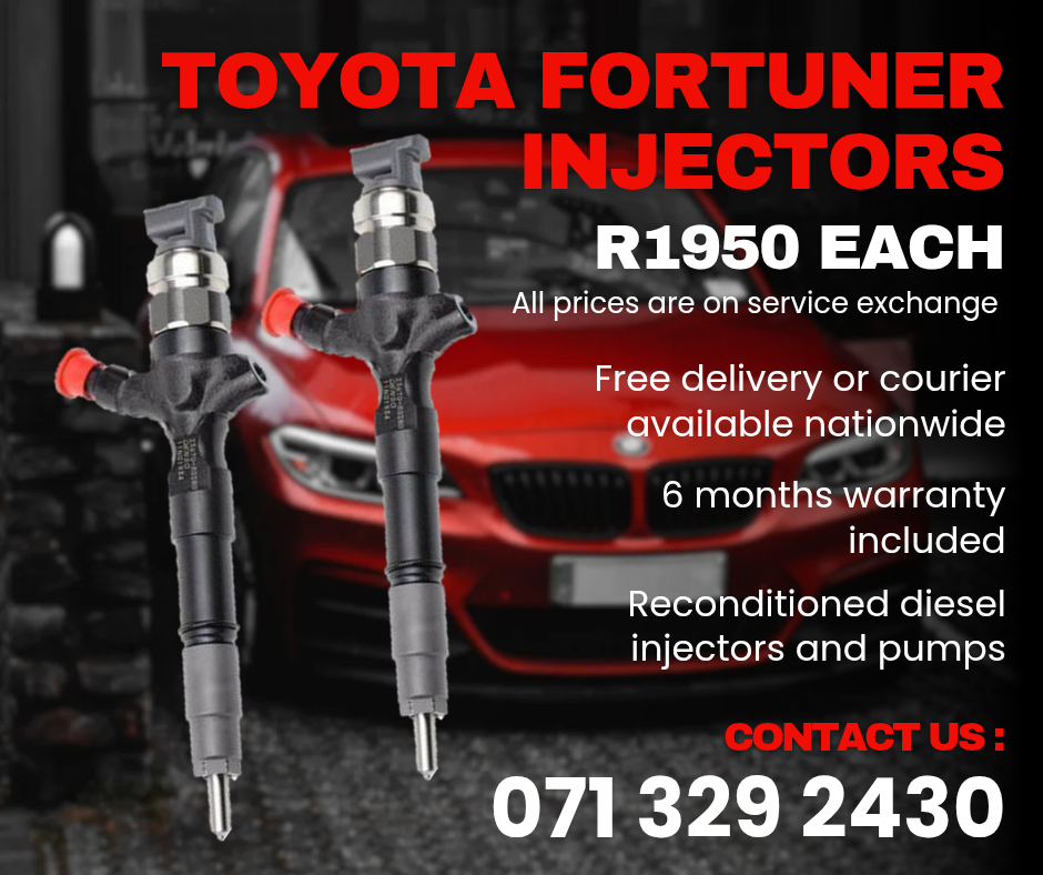 TOYOTA FORTUNER INJECTORS FOR SALE WITH WARRANTY - Private Seller TOYOTA FORTUNER INJECTORS FOR SALE WITH WARRANTY - Private Seller