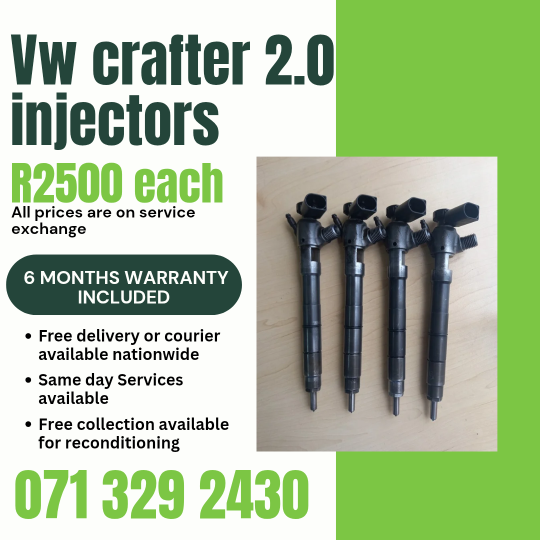 VW CRAFTER 2.0 DIESEL INJECTORS FOR SALE WITH WARRANTY - Private Seller VW CRAFTER 2.0 DIESEL INJECTORS FOR SALE WITH WARRANTY - Private Seller