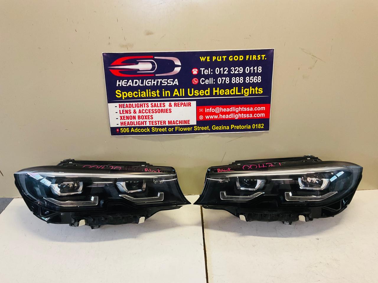 BMW G20 3 series left and right side LED xenon headlights (black) 2019 - Private Seller BMW G20 3 series left and right side LED xenon headlights (black) 2019 - Private Seller