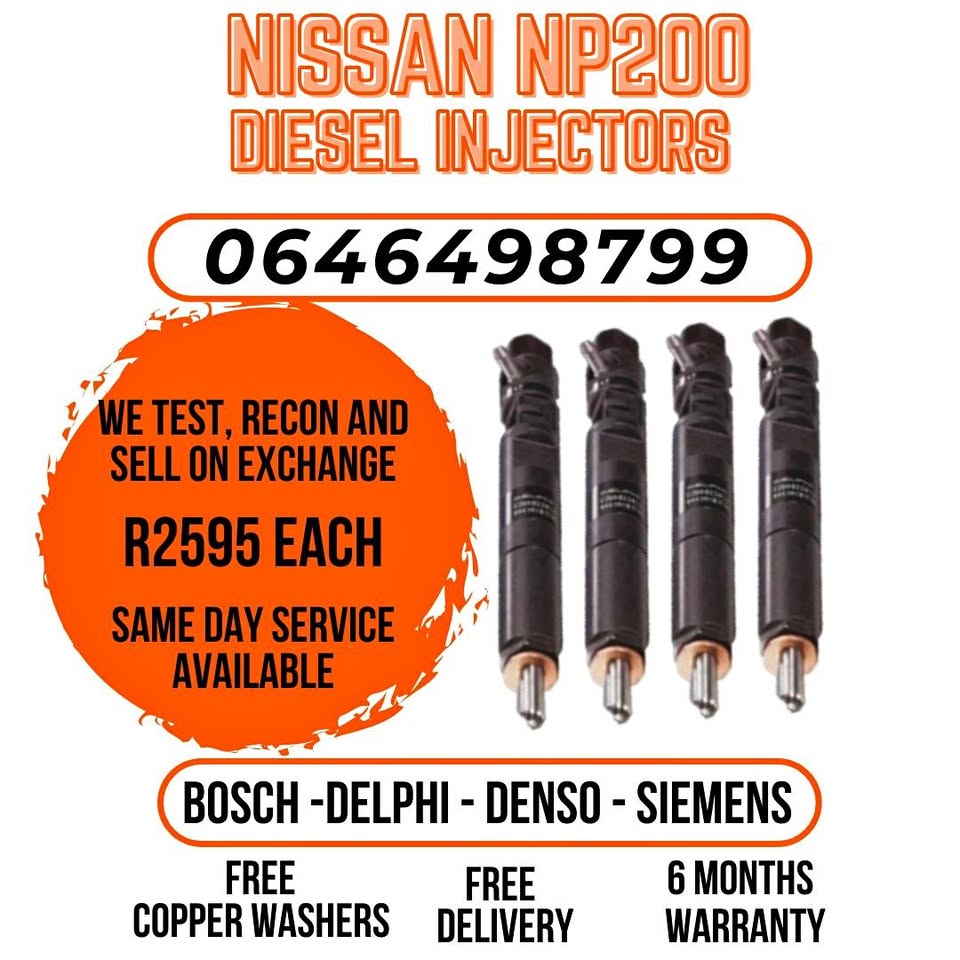Nissan NP200 diesel injectors for sale on immediate exchange with 6 months warranty. - Private Seller