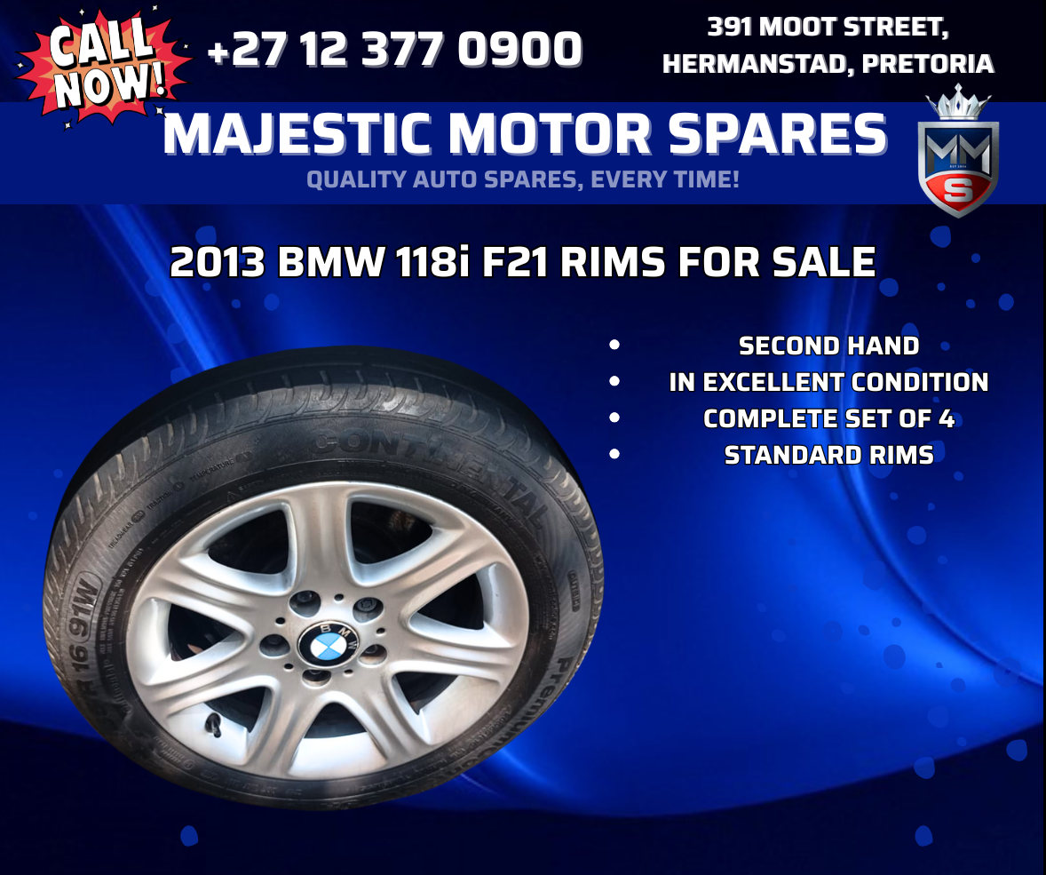 2013 BMW 118i F21 Rims – Used For Sale - Private Seller
