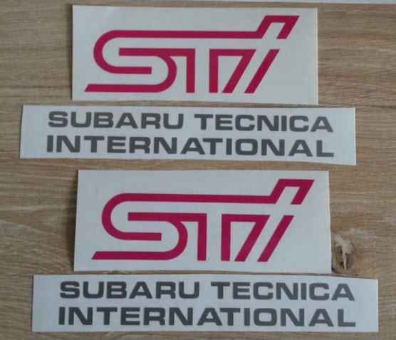 Subaru Blobeye STI fog lamp cover and side stickers decals - Private Seller