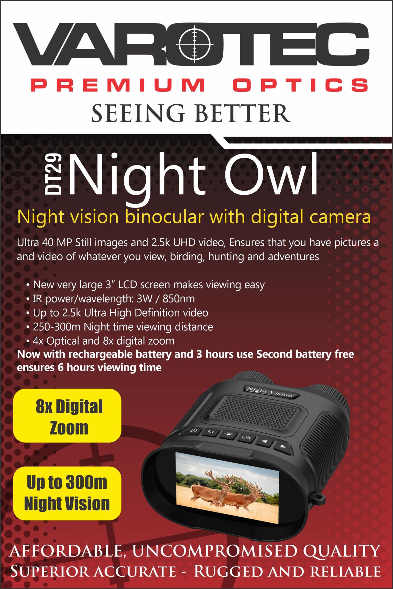 Varotec Night Owl Night vision binocular and monocular Varotec Night Owl Night vision binocular and monocular