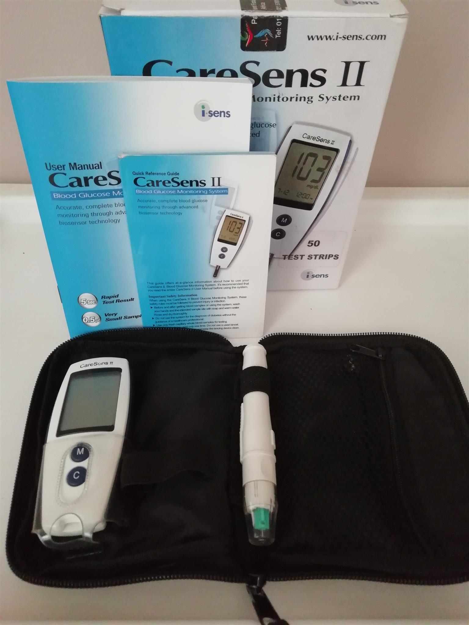 CareSens II and Contour TS blood glucose meters