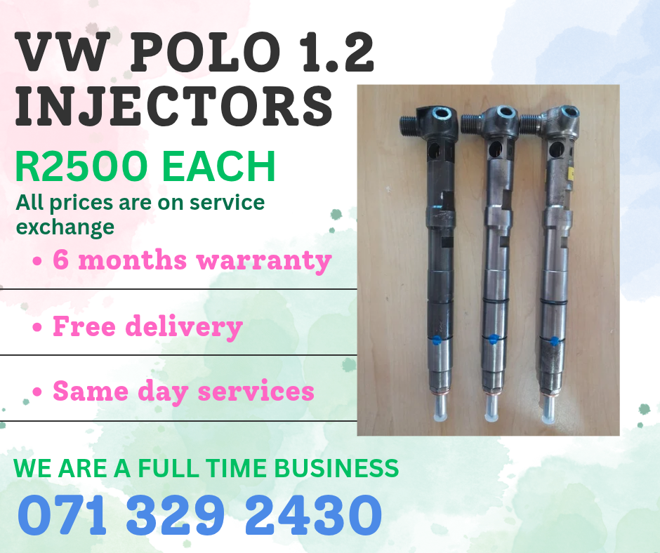VW POLO 1.2 DIESEL INJECTORS FOR SALE WITH WARRANTY ON - Private Seller VW POLO 1.2 DIESEL INJECTORS FOR SALE WITH WARRANTY ON - Private Seller