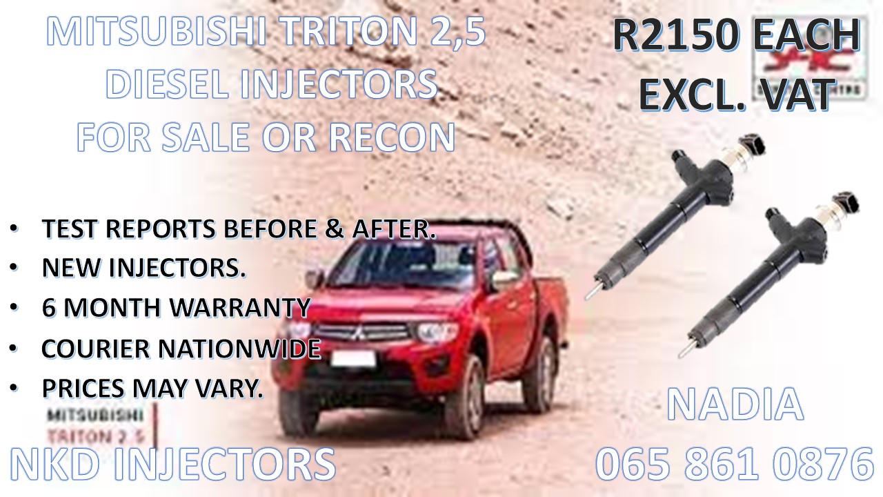 DIESEL INJECTORS FOR SALE FOR MITSUBISHI TRITON 2.5 - Private Seller DIESEL INJECTORS FOR SALE FOR MITSUBISHI TRITON 2.5 - Private Seller
